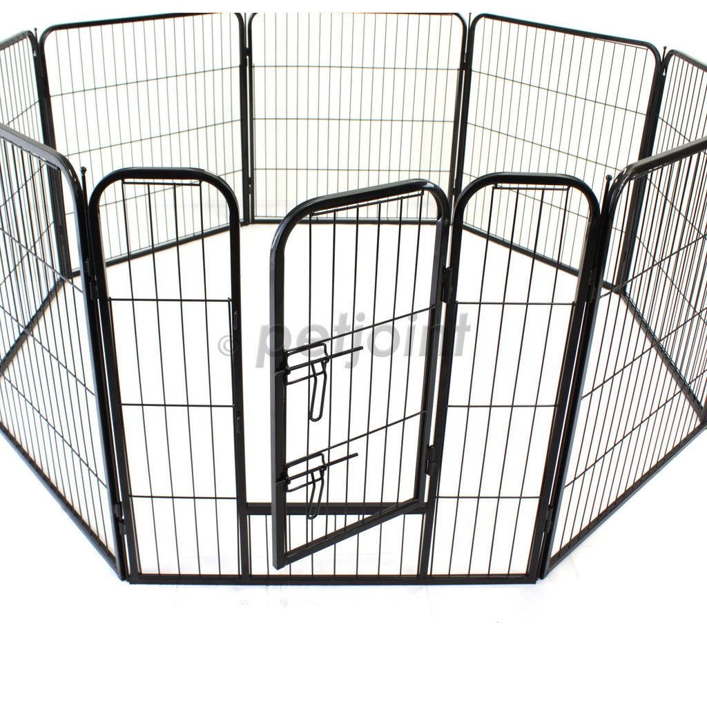 XL Extra Large Pet Enclosure Playpen Heavy Duty Fence 8 Panels / Gate - PetJoint