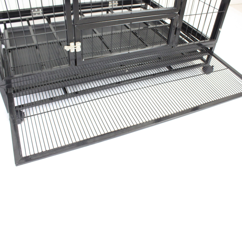 36" Large Heavy Duty Metal Pet Cage Crate Kennel House Dog Cat Kitten - PetJoint