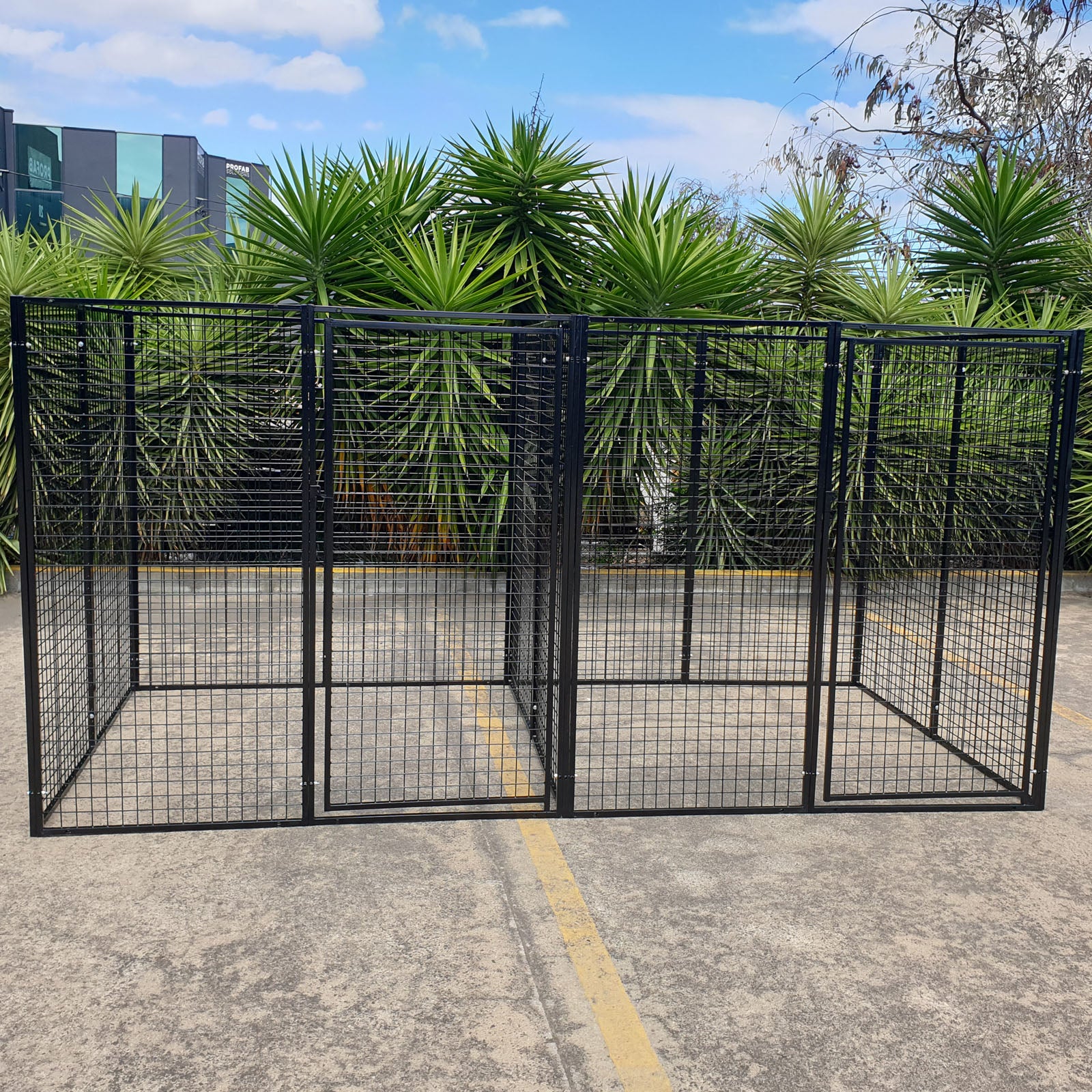 2 Dog Double Kennel Enclosure 1800mm High Super Heavy Duty Panels PetJoint