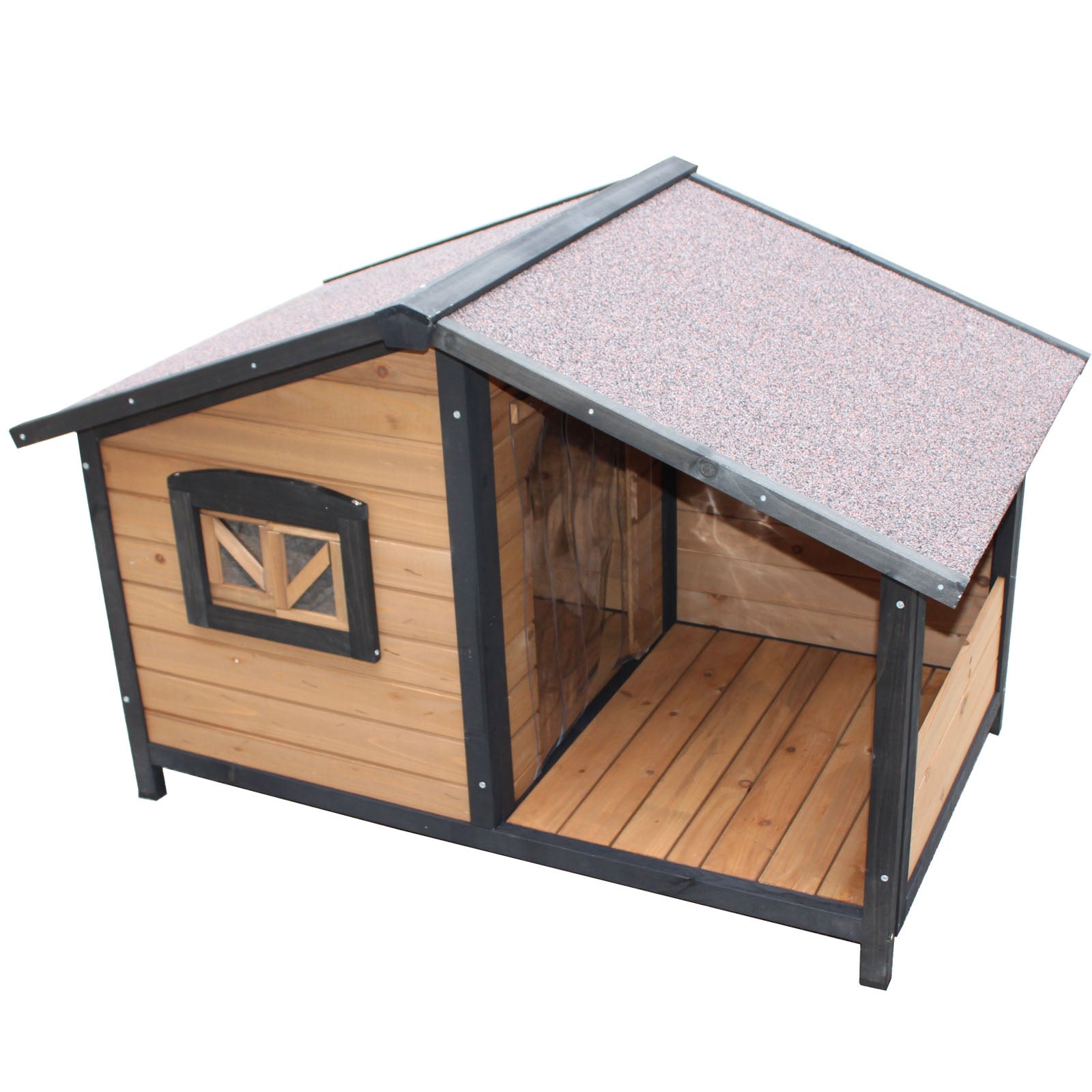 Outside small shop dog kennels