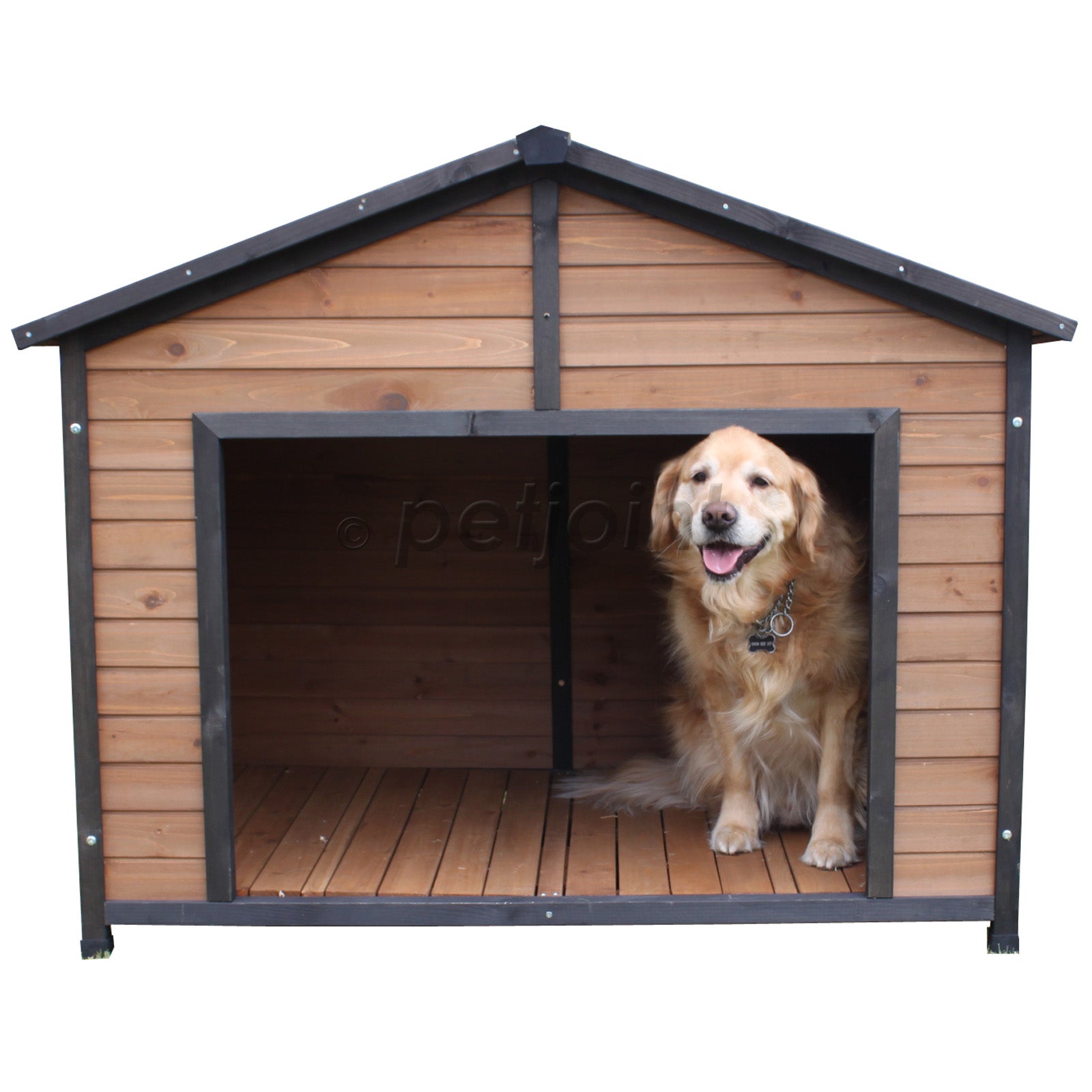 XXL Double Dog Twin Door Extra Large Two Pet Kennel Wooden House