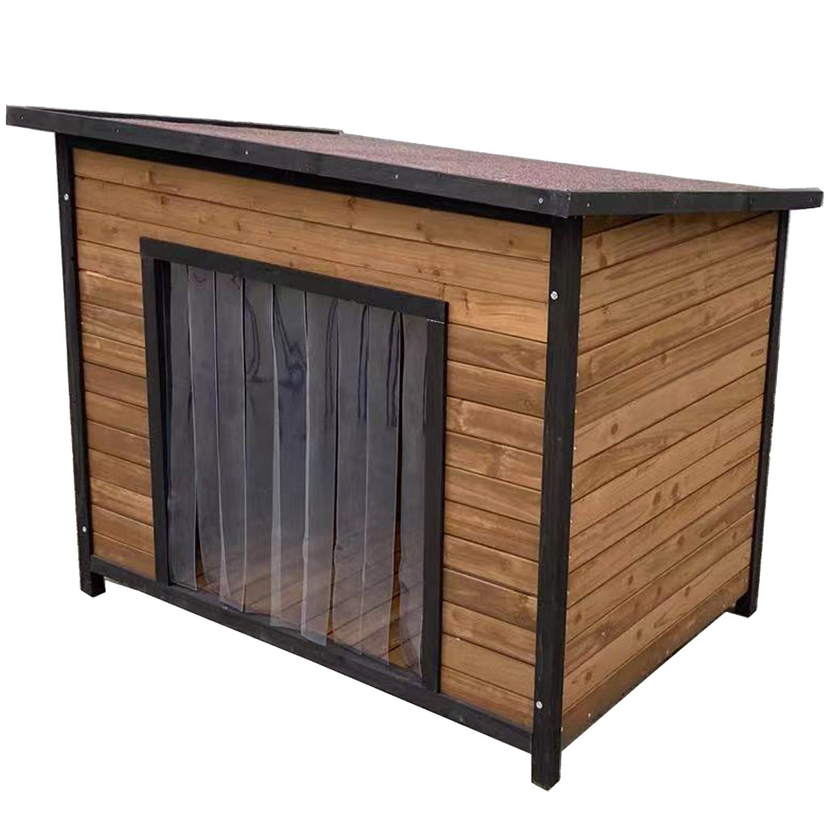 Wide Door Extra Large Flat Roof Wooden Pet Dog Kennel PetJoint
