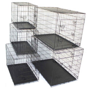 Pet Dog Crate Foldable Metal Cage Kennel Portable Pup Cat Rabbit House - PetJoint