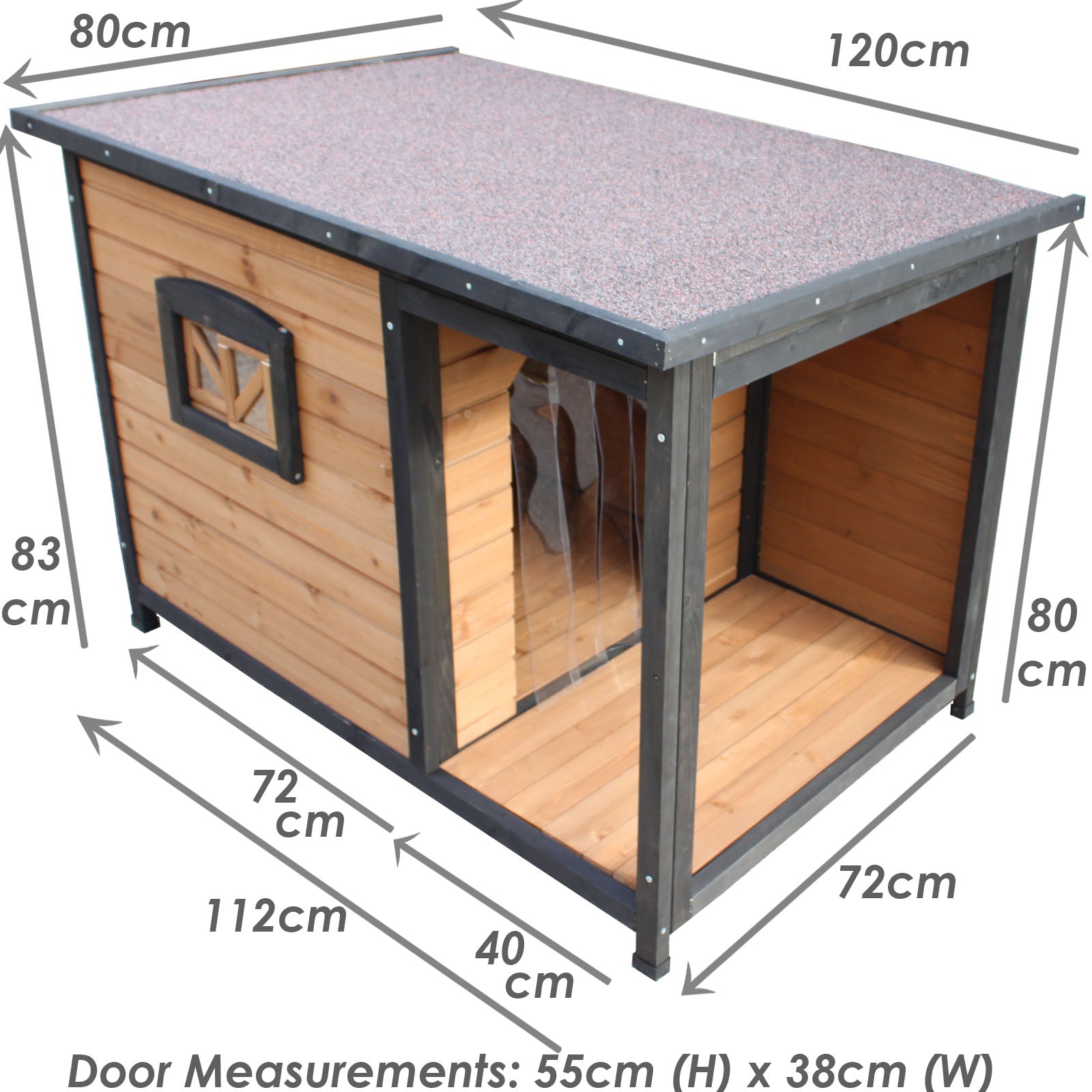 Large Pet Kennel With Balcony Veranda For Medium Dog Breeds PetJoint