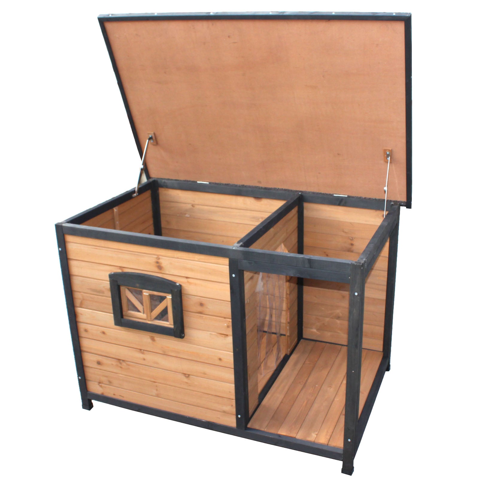 Large Pet Kennel With Balcony Veranda For Medium Dog Breeds PetJoint