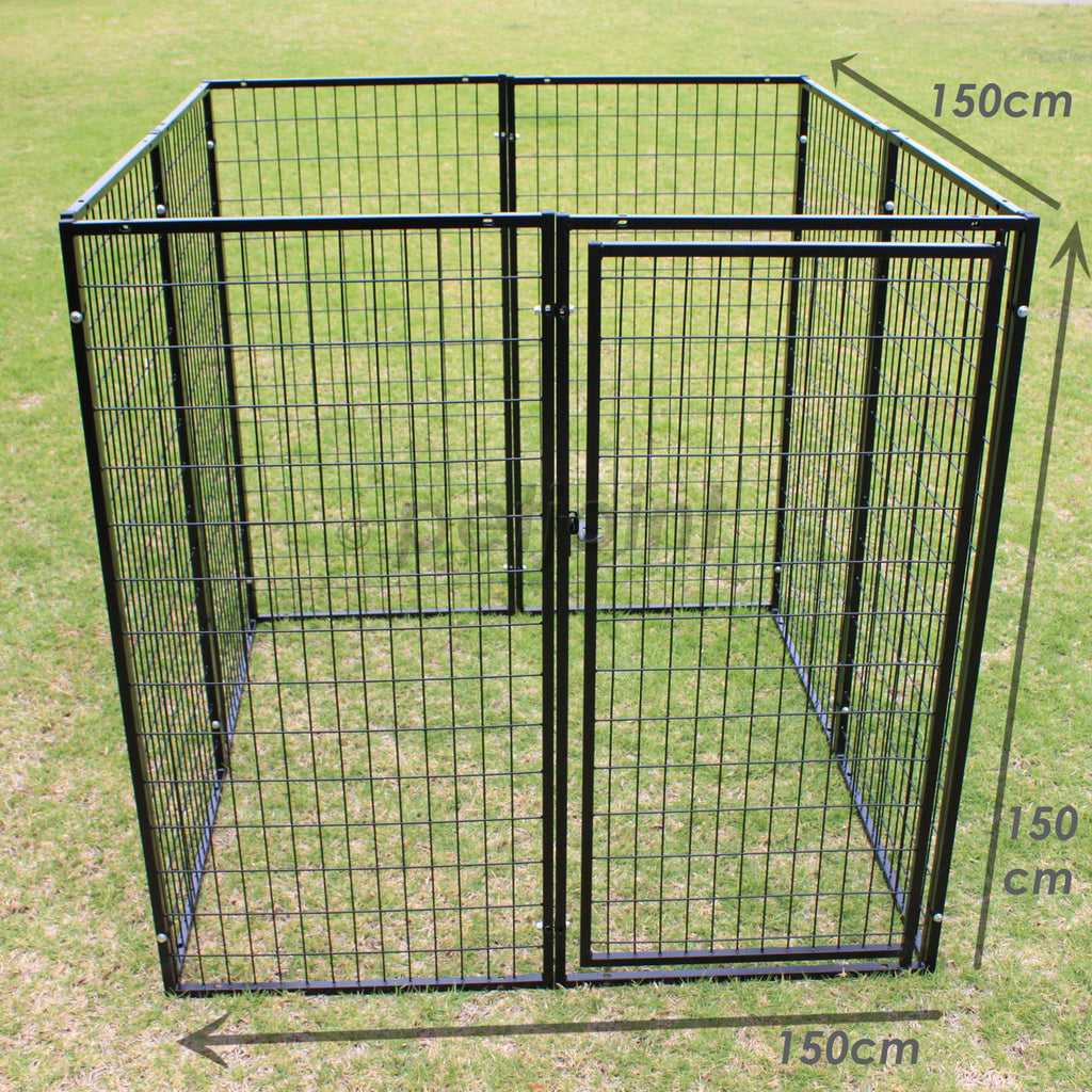 Dog Fence 8 Super Heavyduty Fencing Panels Wall Attachable - PetJoint