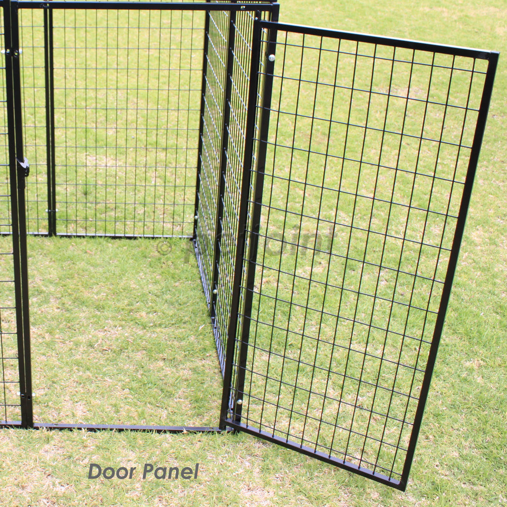 Dog Fence 8 Super Heavyduty Fencing Panels Wall Attachable - PetJoint