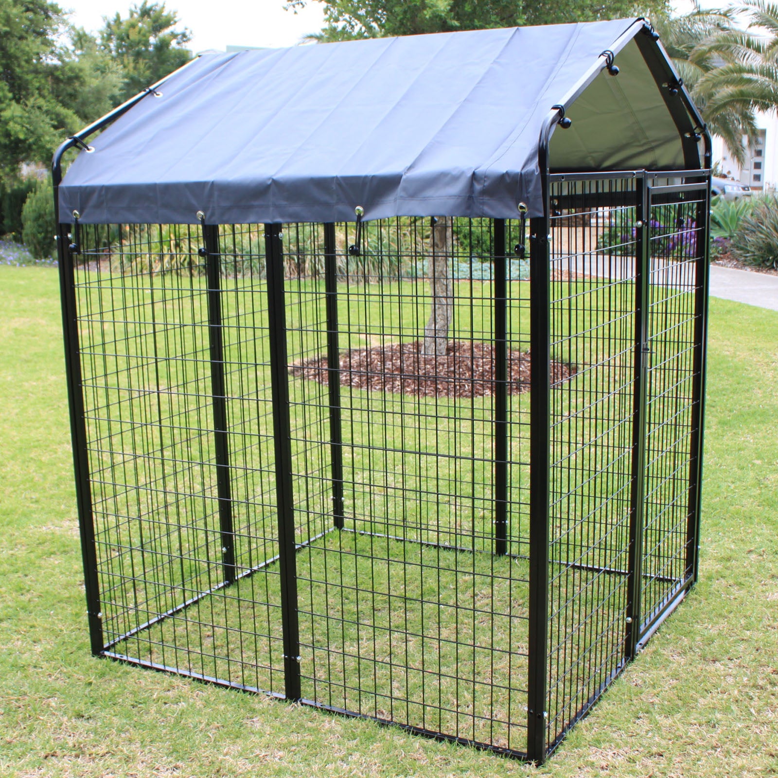 Dog pen with cover clearance