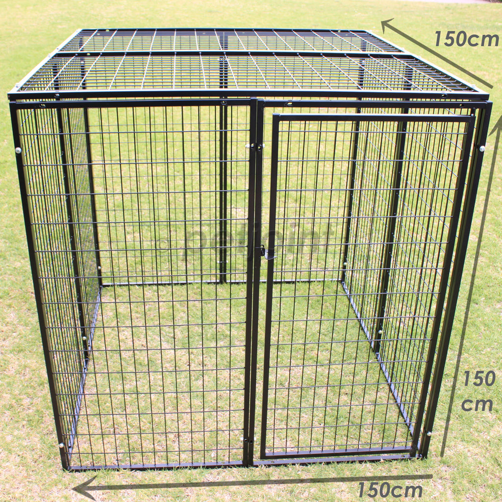 10 Panel Heavy Duty Escape Proof Pet Enclosure 1.5x1.5x1.5m - PetJoint