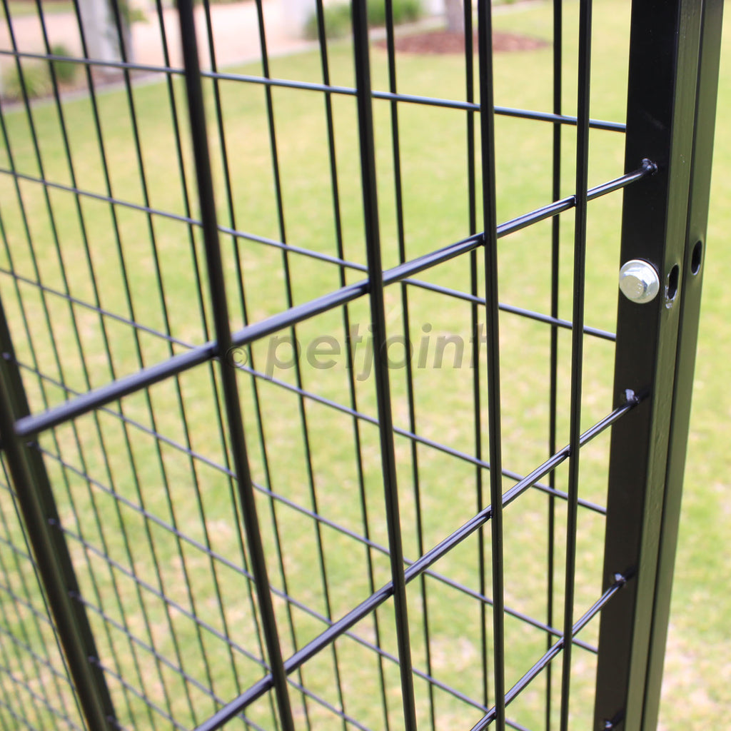 Dog Fence 8 Super Heavyduty Fencing Panels Wall Attachable - PetJoint