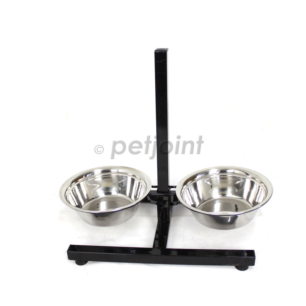 Large Raised Pet Dog Food Bowls Adjustable Height for Boxer - PetJoint