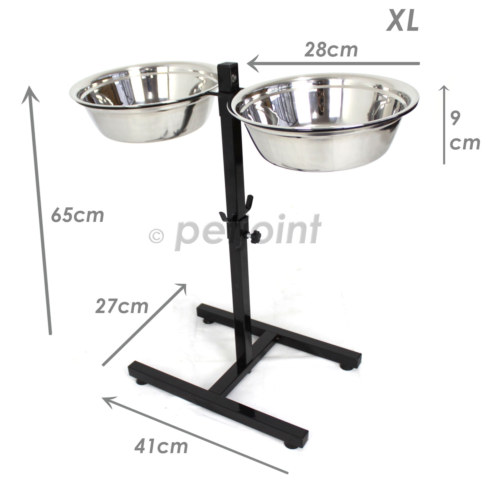 Elevated Dog Food Bowl Stand Great Dane Bowls Pet Feeding Station