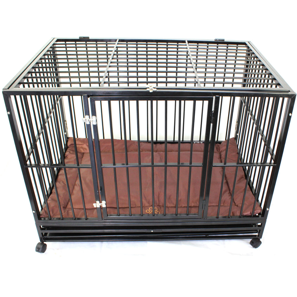 Super Heavy Duty Pet Puppy Dog Crate + Waterproof Mattress - PetJoint