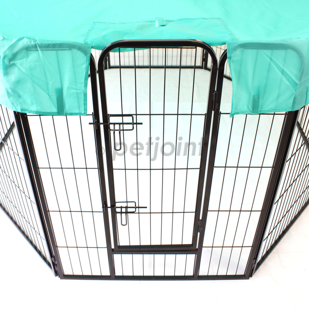 8 Panel Large Pet Puppy Dog Play Pen Exercise Cage Fence Heavy Duty - PetJoint