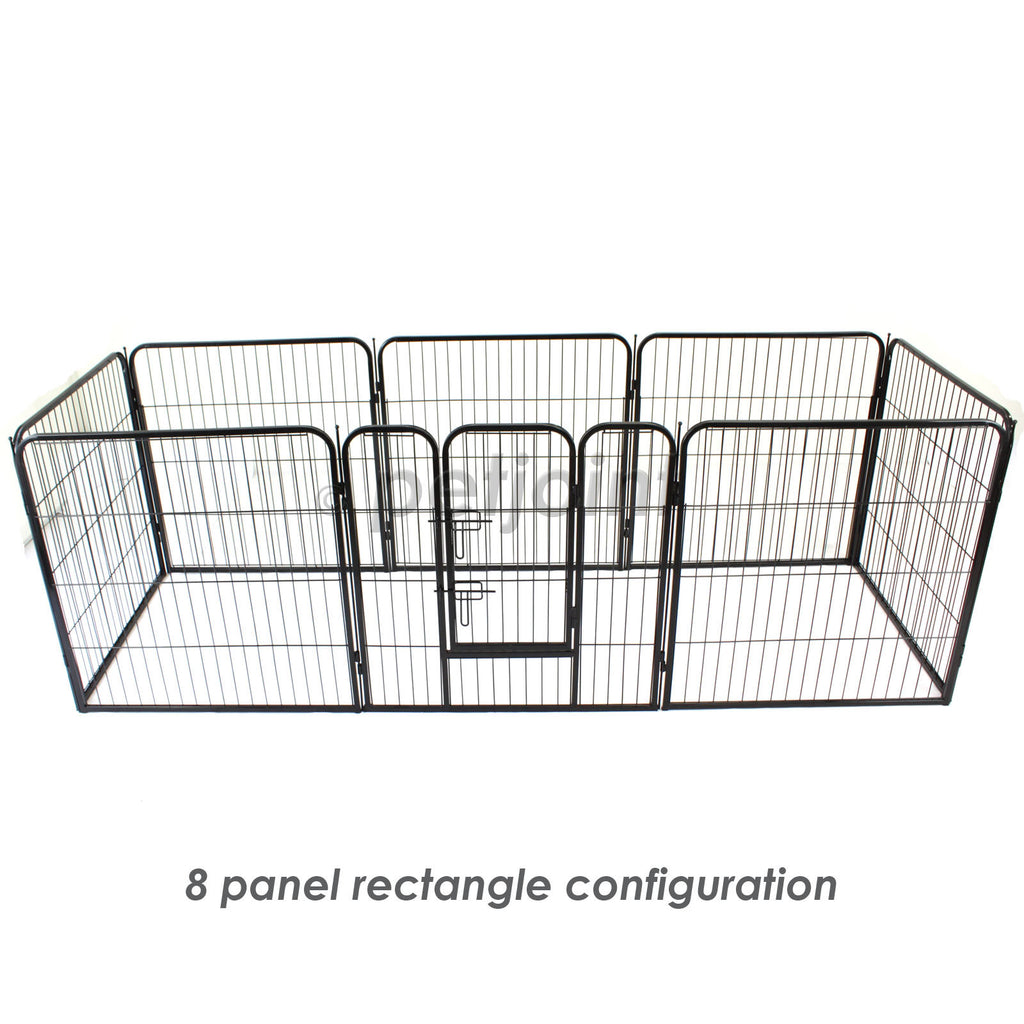 XL Extra Large Pet Enclosure Playpen Heavy Duty Fence 8 Panels / Gate - PetJoint