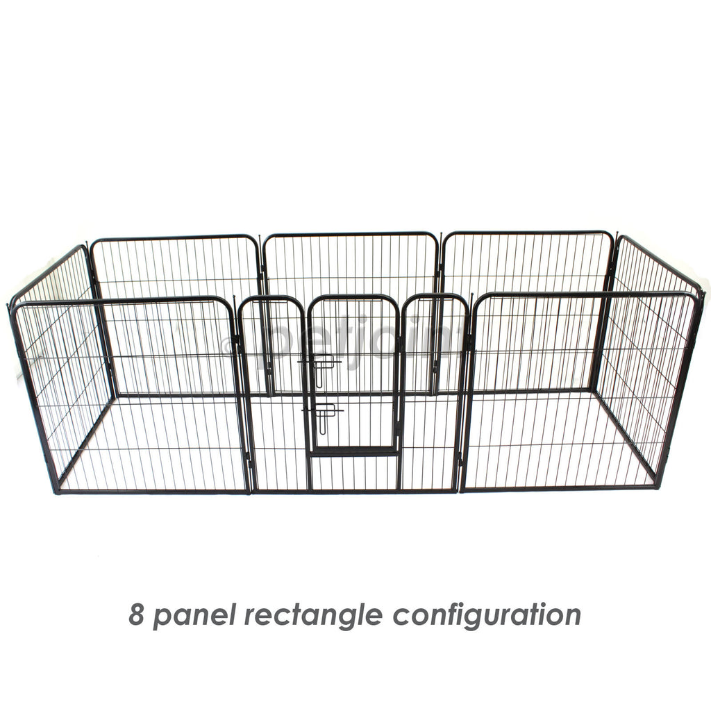 8 Panel Small Pet Play Pen Enclosure Cage Fence Puppy Dog Rabbit Pig - PetJoint
