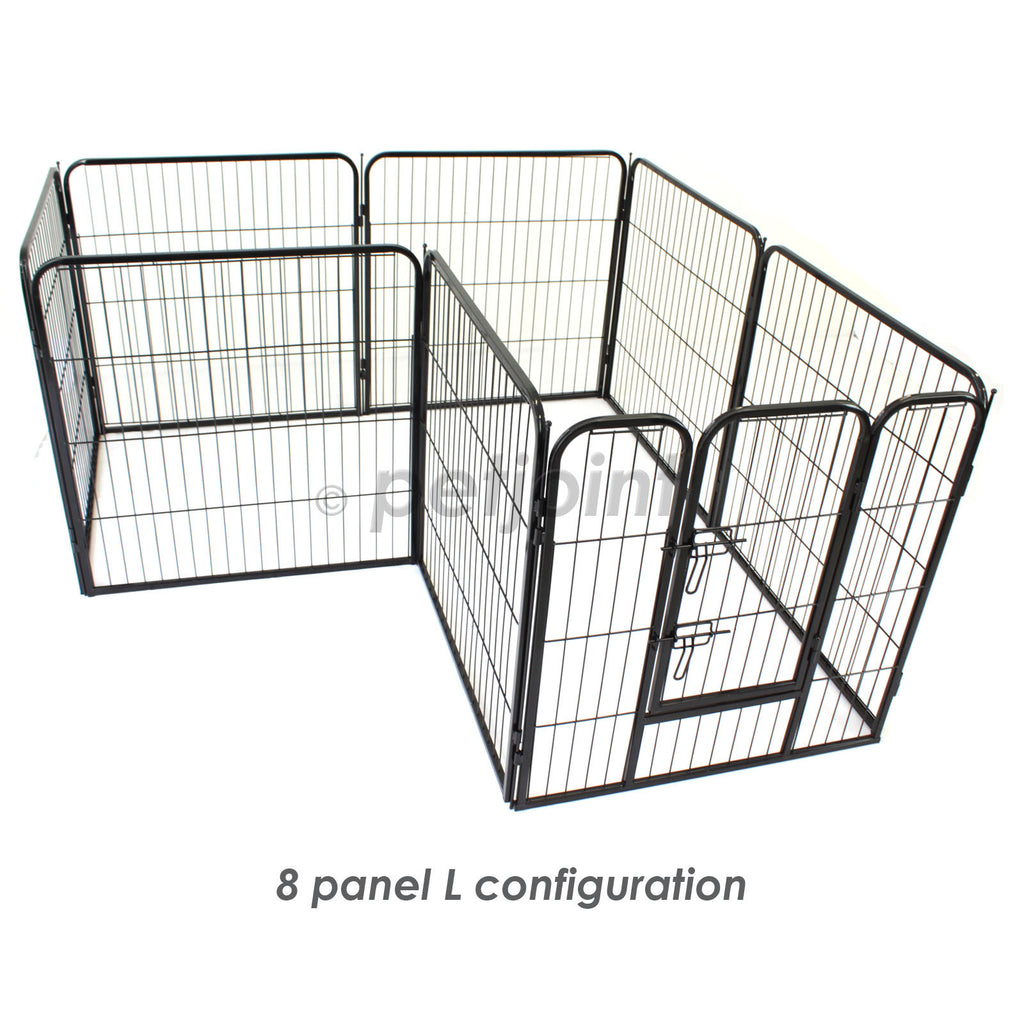 8 Panel Small Pet Play Pen Enclosure Cage Fence Puppy Dog Rabbit Pig - PetJoint