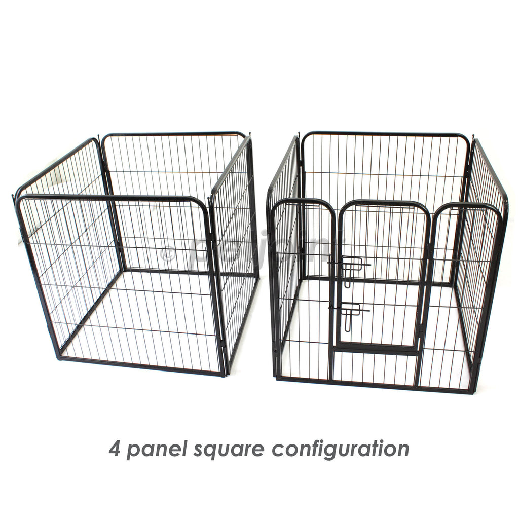8 Panel Large Pet Puppy Dog Play Pen Exercise Cage Fence Heavy Duty - PetJoint