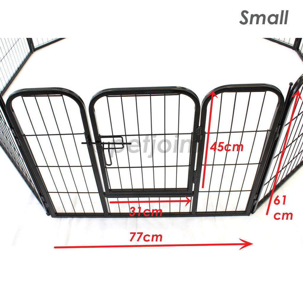 Small Pet Puppy Dog PlayPen HeavyDuty Enclosure Cage Fence - PetJoint