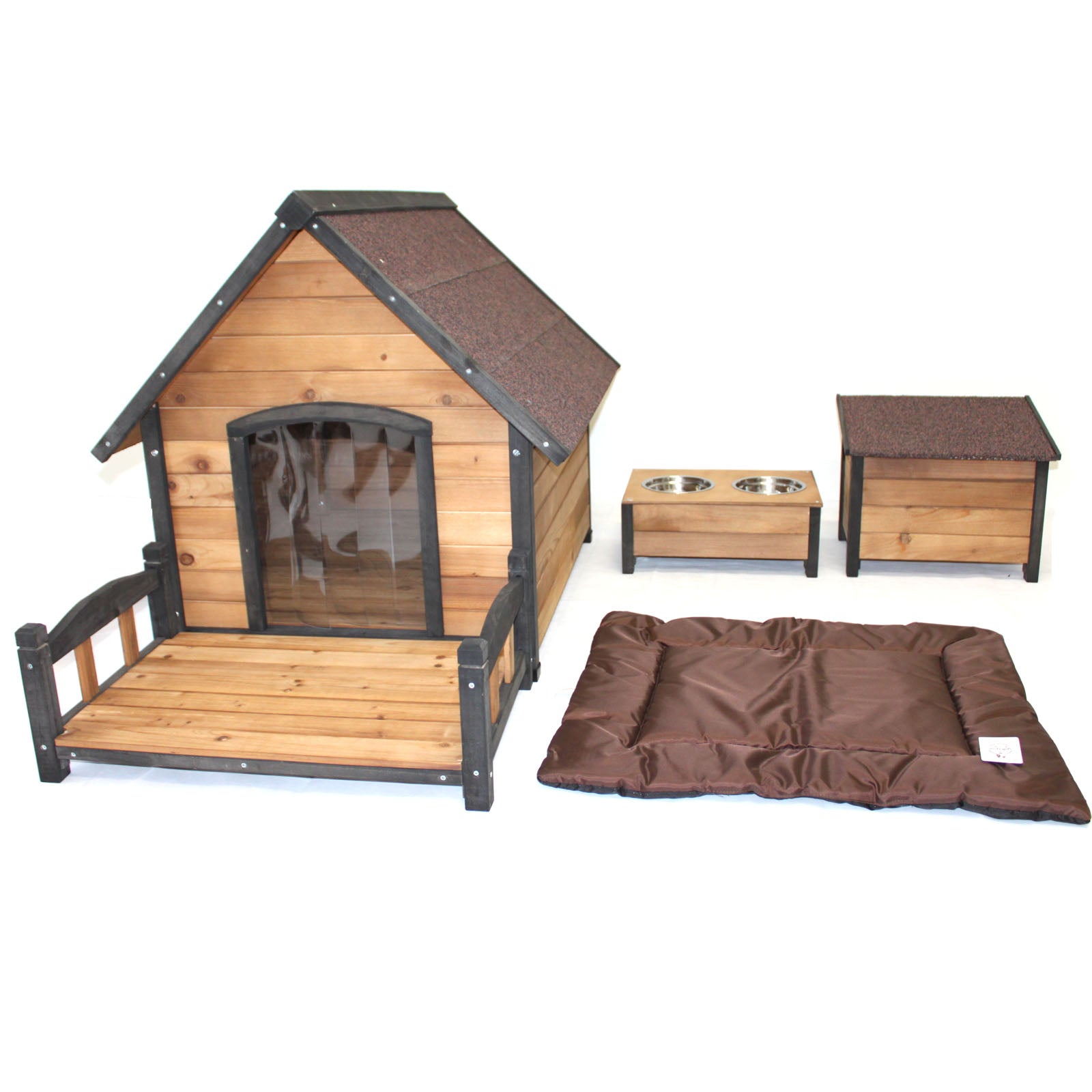 Dog Kennel House Large Timber Wood Pet Puppy Home Optional