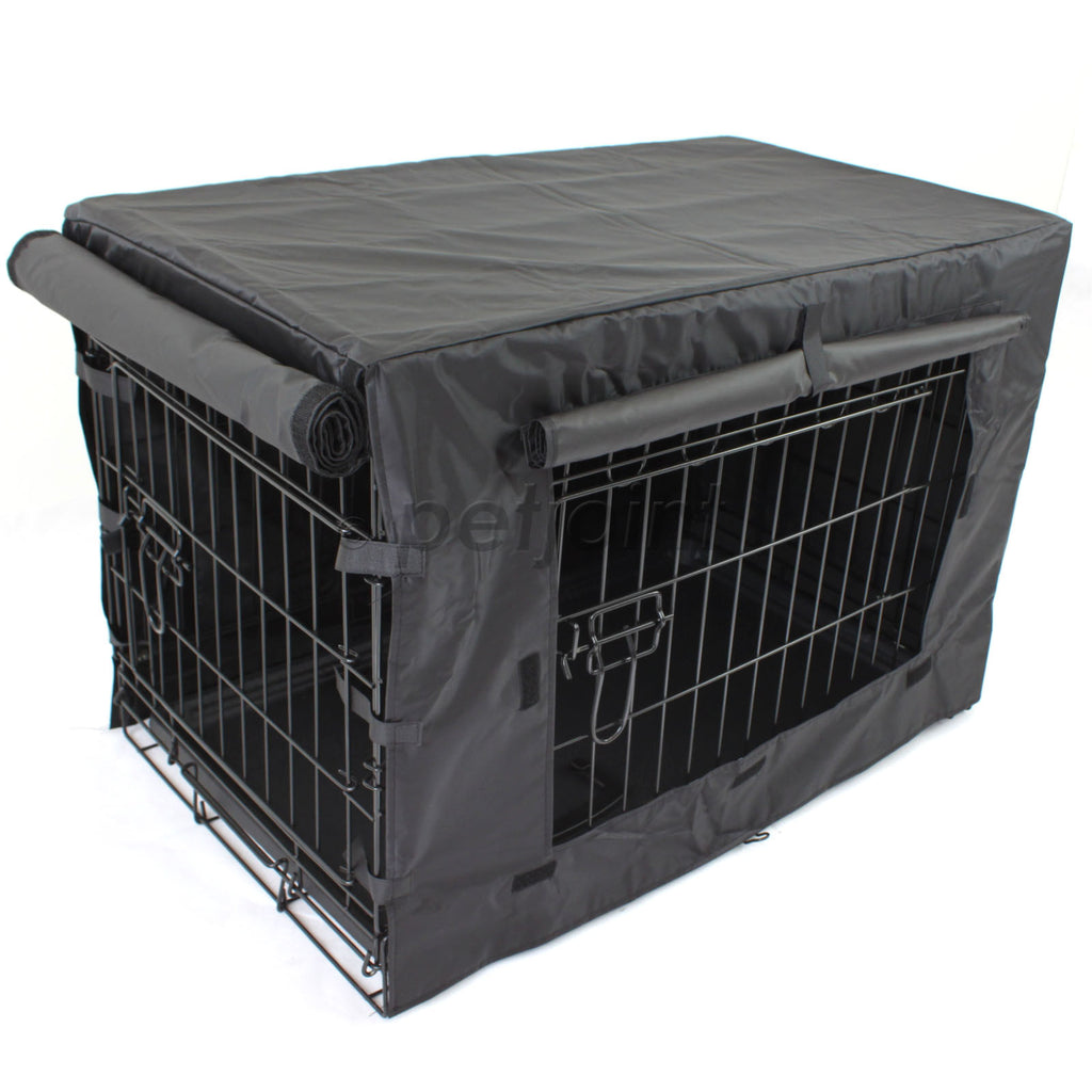 Pet Dog Crate Foldable Metal Cage Kennel Portable Pup Cat Rabbit House - PetJoint