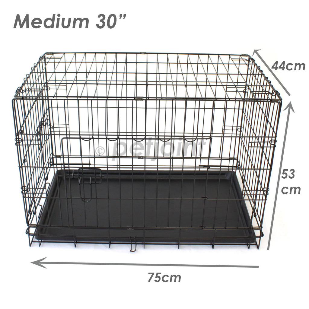 Pet Dog Crate Foldable Metal Cage Kennel Portable Pup Cat Rabbit House - PetJoint