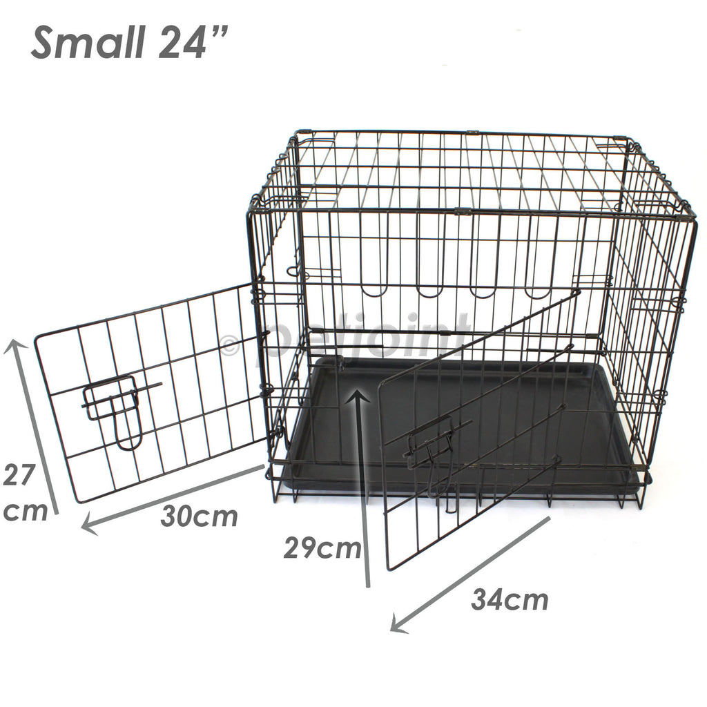 Metal Dog Cage + Crate Divider - Kitten Cat Rabbit Hamster Pet Kennel - PetJoint