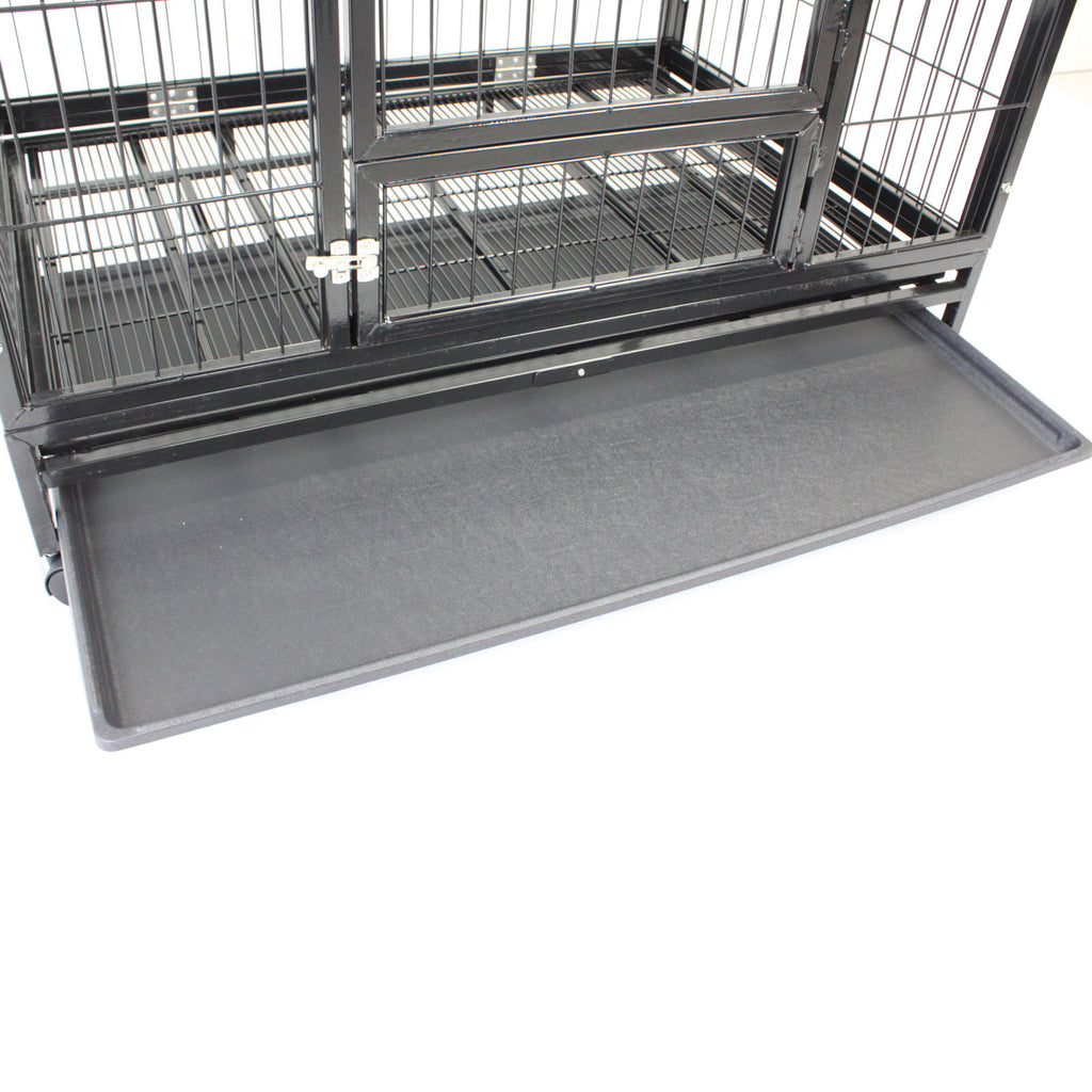 36" Large Heavy Duty Metal Pet Cage Crate Kennel House Dog Cat Kitten - PetJoint
