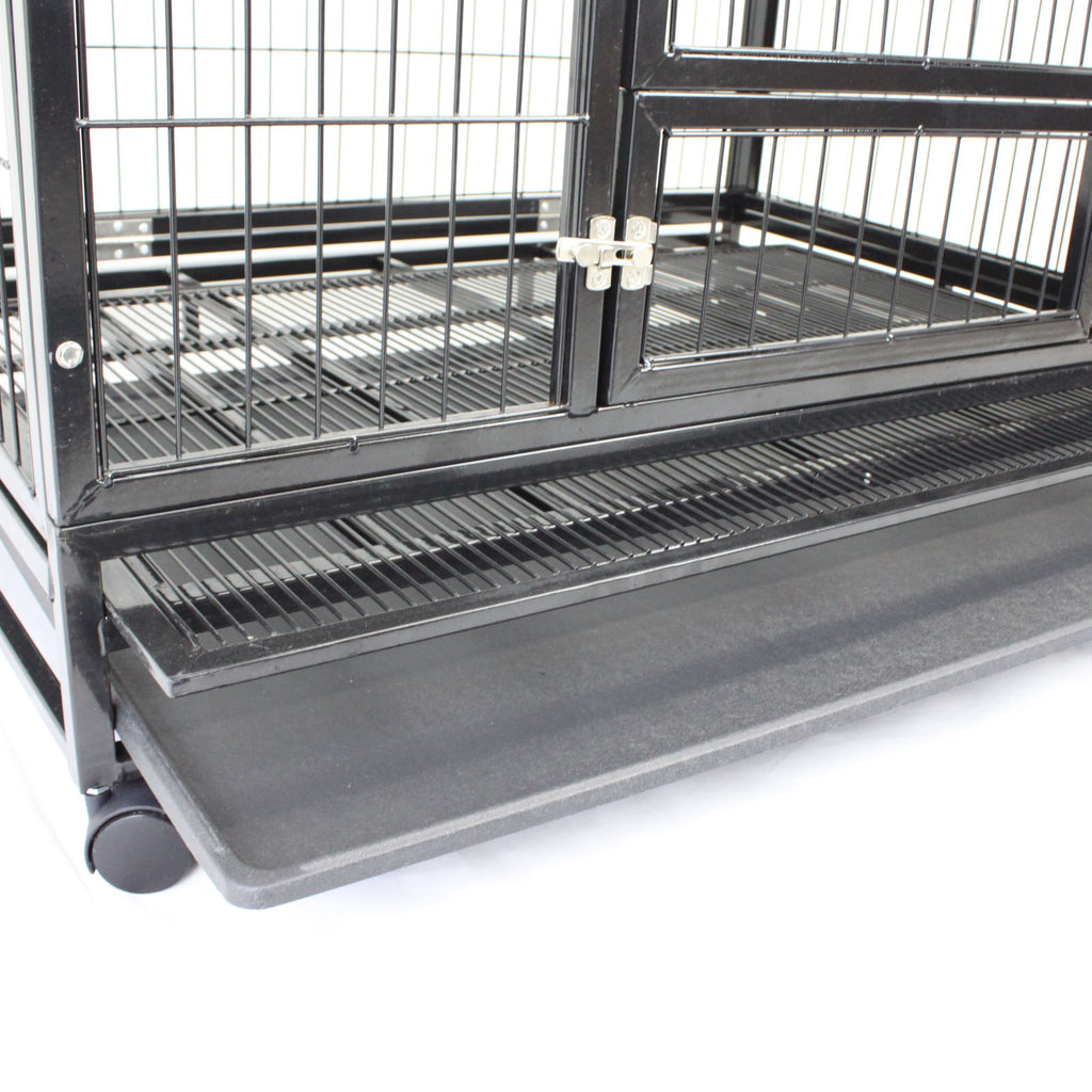 48" XXL Heavy-Duty Metal Pet Cage Crate Kennel House Dog Cat Hamster - PetJoint