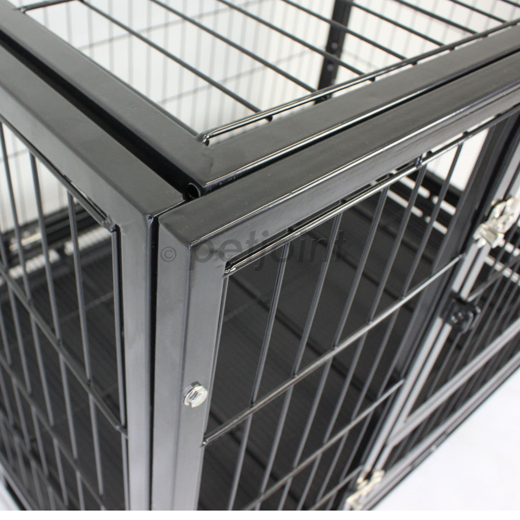 36" Large Heavy Duty Metal Pet Cage Crate Kennel House Dog Cat Kitten - PetJoint