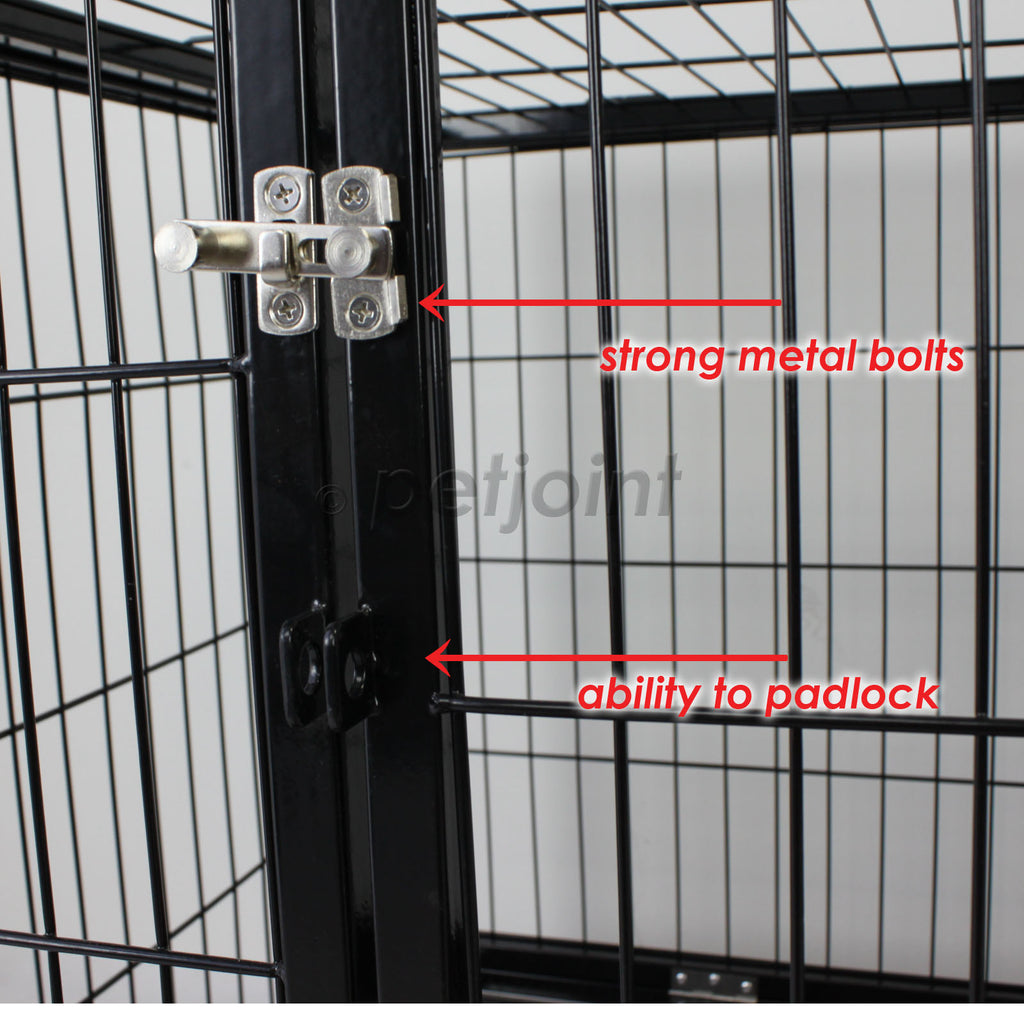 48" XXL Heavy-Duty Metal Pet Cage Crate Kennel House Dog Cat Hamster - PetJoint