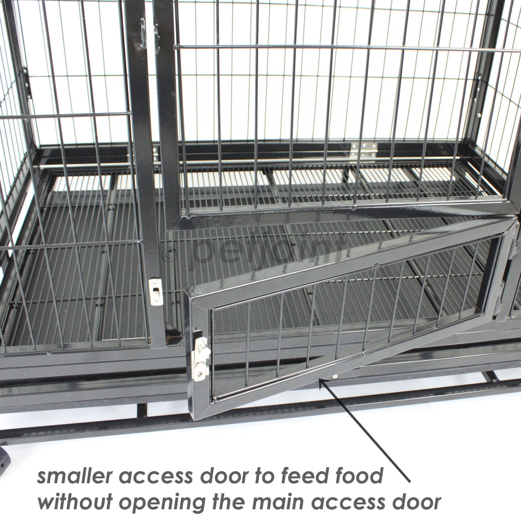 42" XL Heavy Duty Metal Pet Cage Crate Kennel Puppy Dog Cat Rabbit Pen - PetJoint