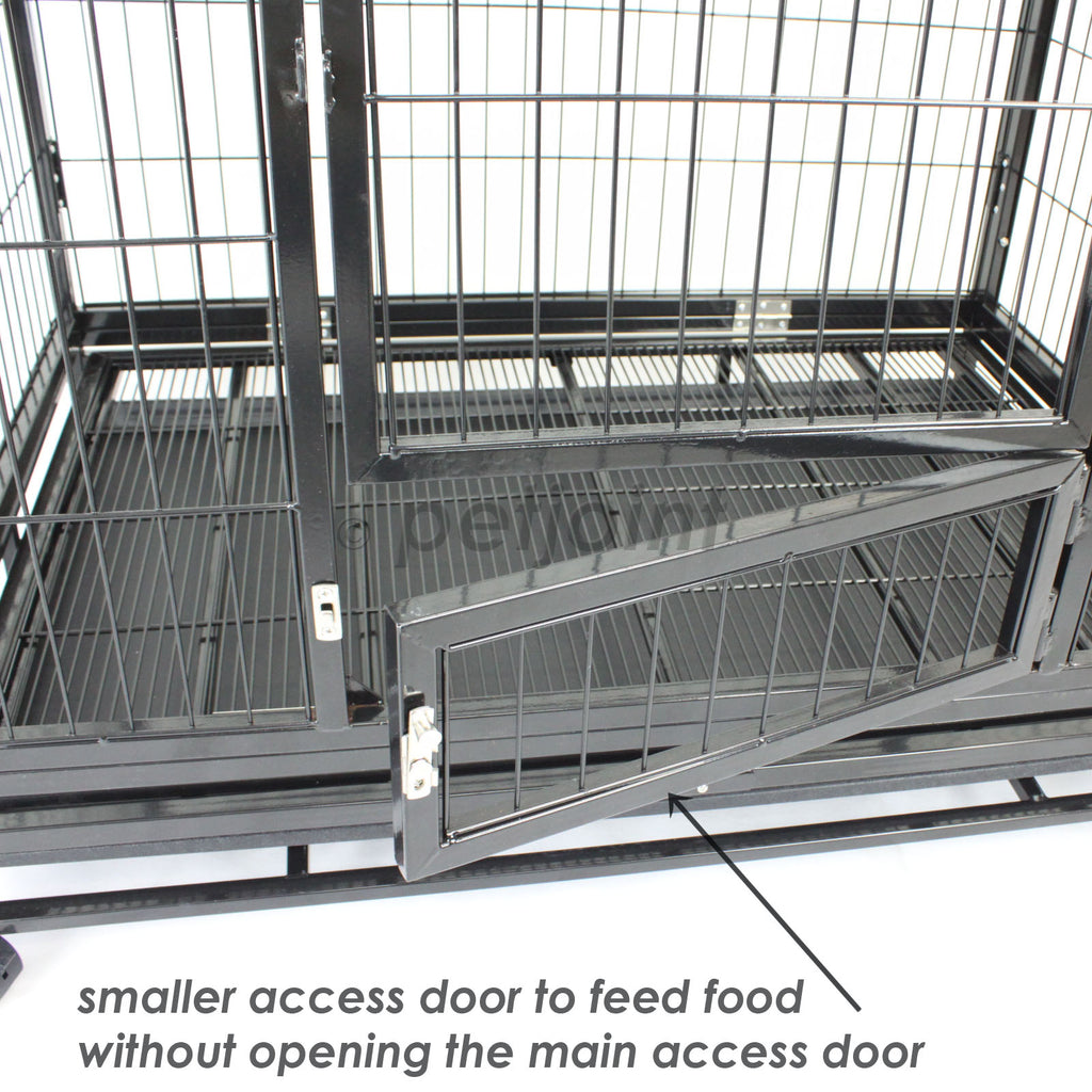 48" XXL Heavy-Duty Metal Pet Cage Crate Kennel House Dog Cat Hamster - PetJoint