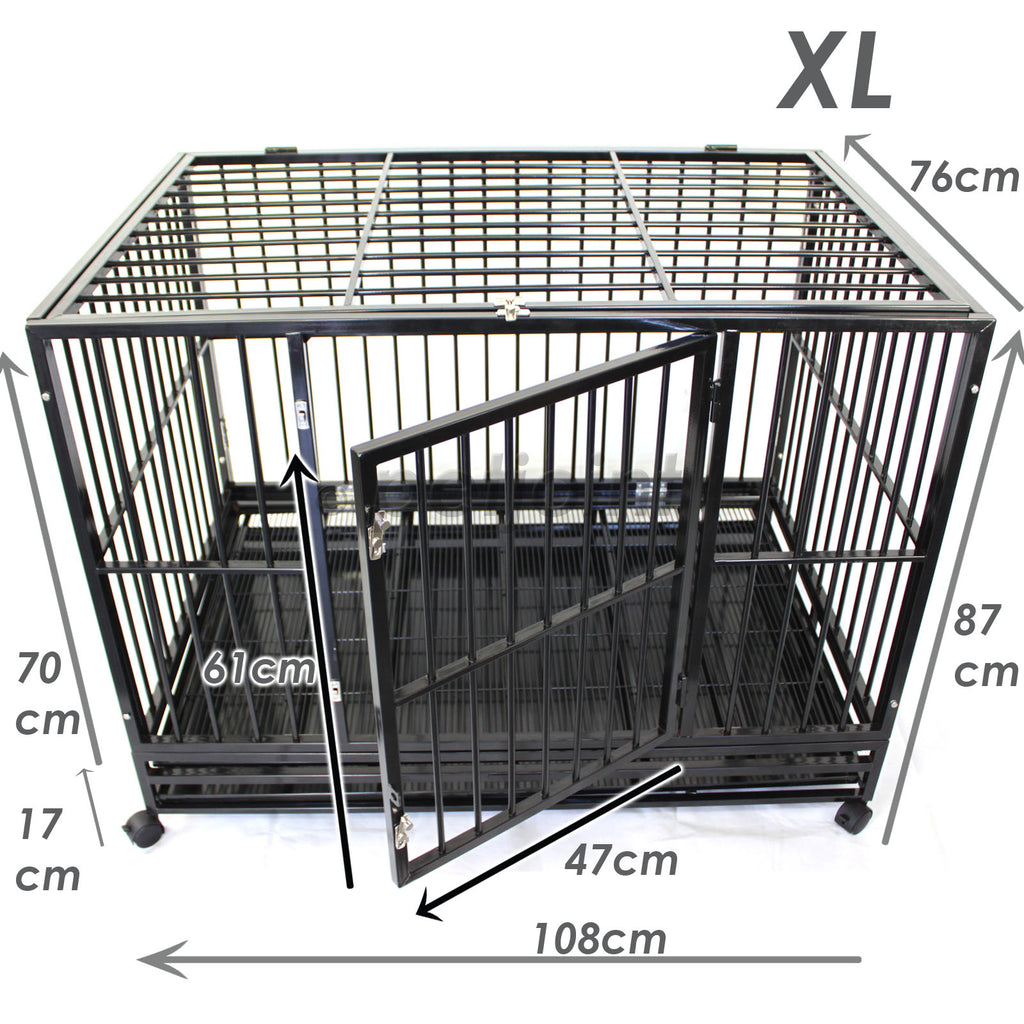 Super Heavy Duty Pet Puppy Dog Crate + Waterproof Mattress - PetJoint