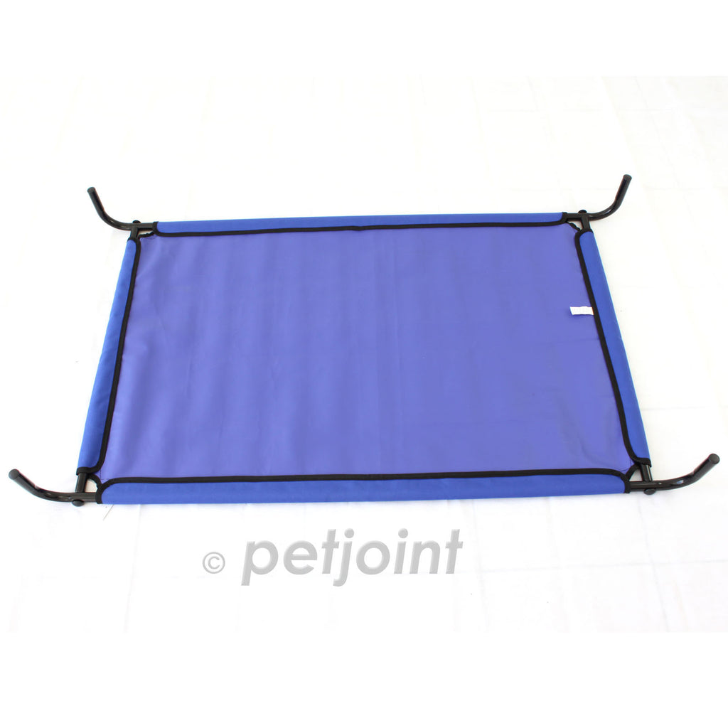 Heavy Duty Pet Dog Bed Trampoline Hammock Cat Puppy - Blue Canvas - PetJoint