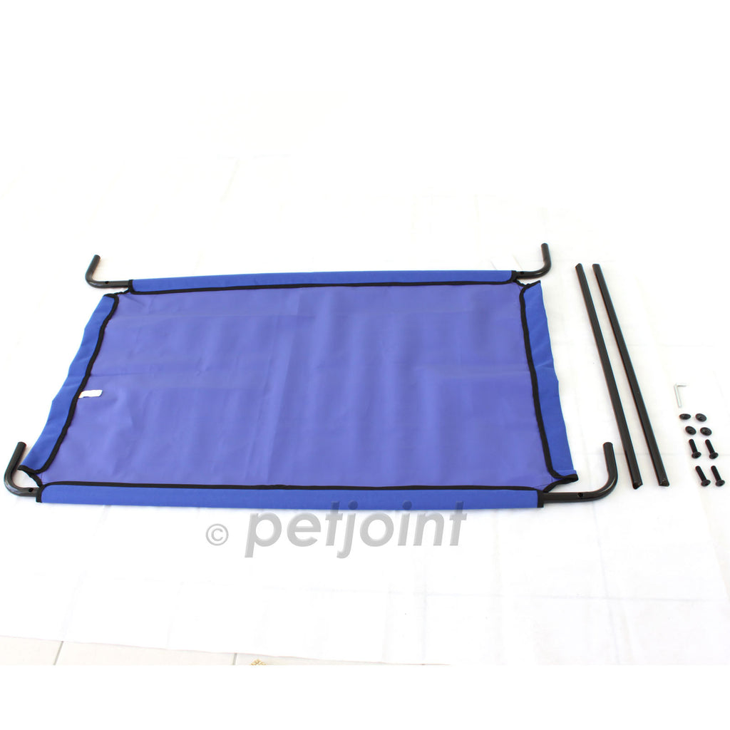 Heavy Duty Pet Dog Bed Trampoline Hammock Cat Puppy - Blue Canvas - PetJoint