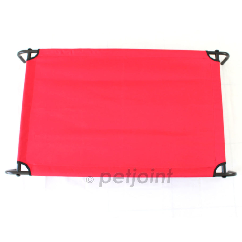 Heavy Duty Pet Dog Bed Trampoline Hammock Cat Puppy - Red Canvas - PetJoint