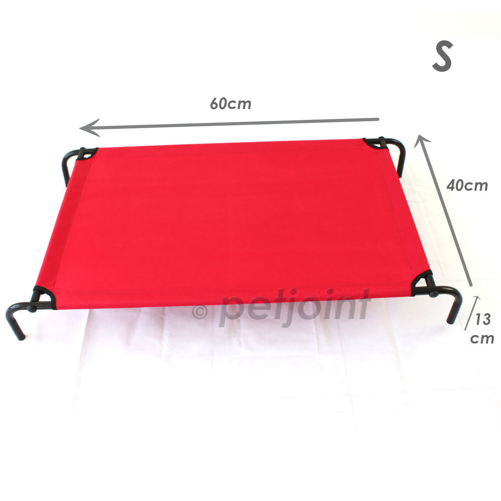 Heavy Duty Pet Dog Bed Trampoline Hammock Cat Puppy - Red Canvas - PetJoint