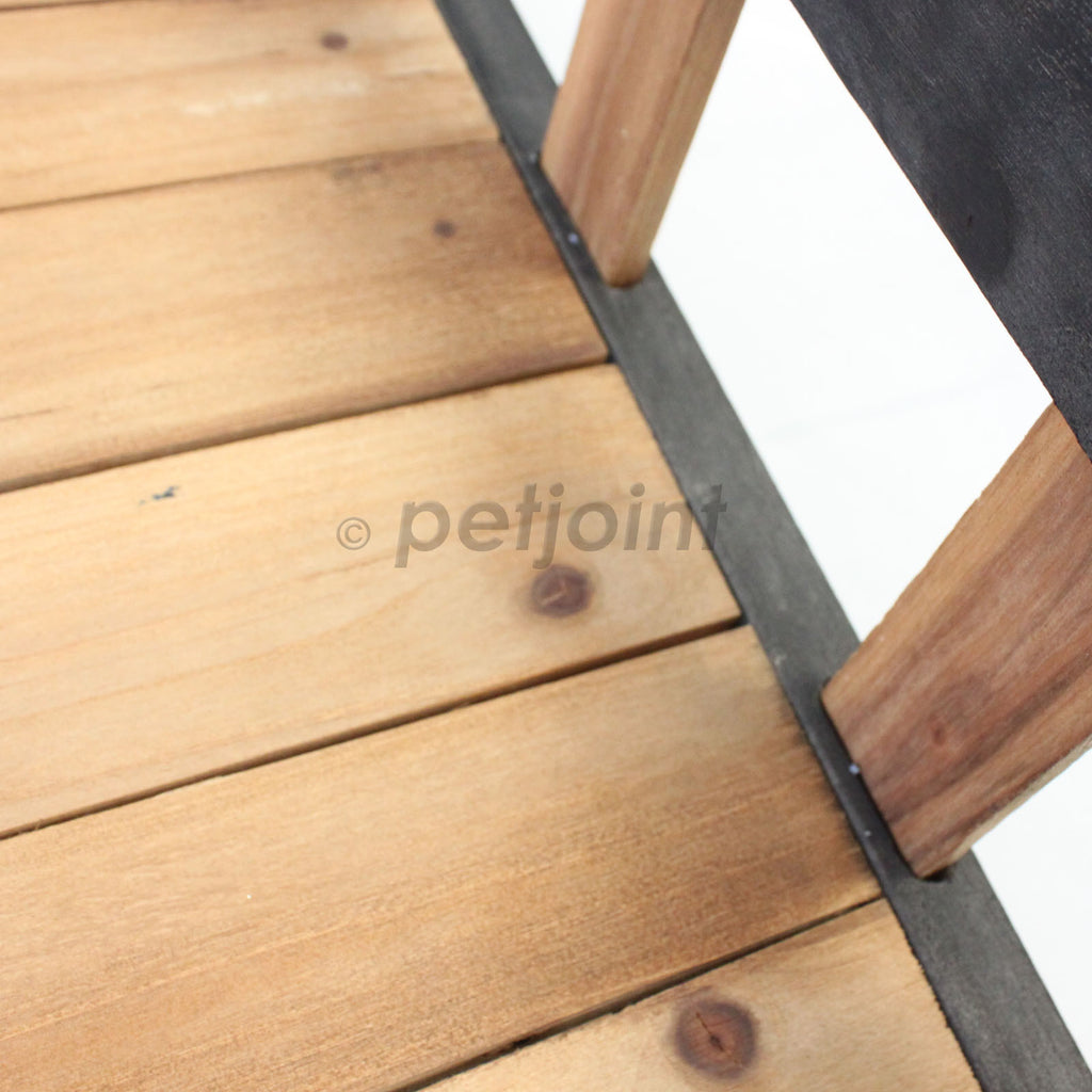 Wooden Patio for Large Peak Roof Wooden Kennel - PetJoint