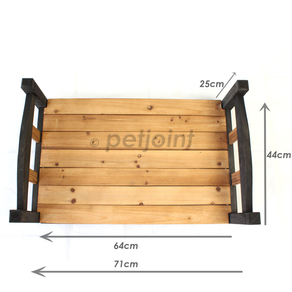 Dog Kennel House Large Timber Wood Pet Puppy Home Optional Accessories - PetJoint