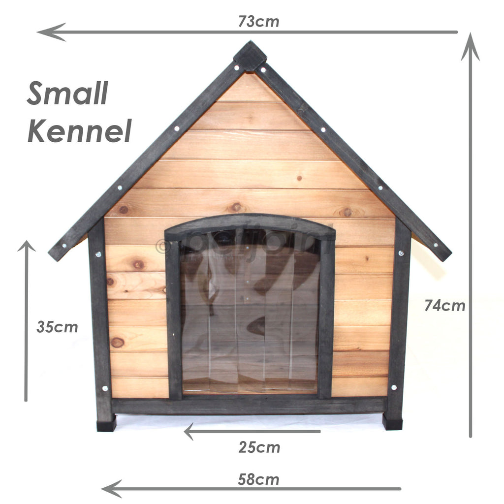 Dog Kennel House Large Timber Wood Pet Puppy Home Optional Accessories - PetJoint